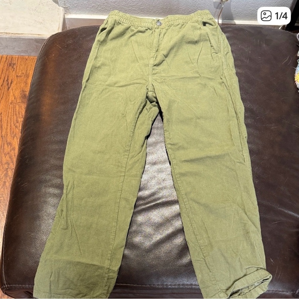 Cotton On Mens Sage Corduroy Pants.